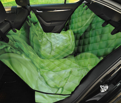 Green Cabbage Print Pet Car Back Seat Cover