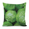Green Cabbage Print Pillow Cover