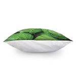 Green Cabbage Print Pillow Cover
