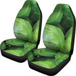 Green Cabbage Print Universal Fit Car Seat Covers