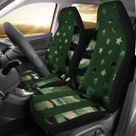 Green Camo American Flag Universal Fit Car Seat Covers GearFrost
