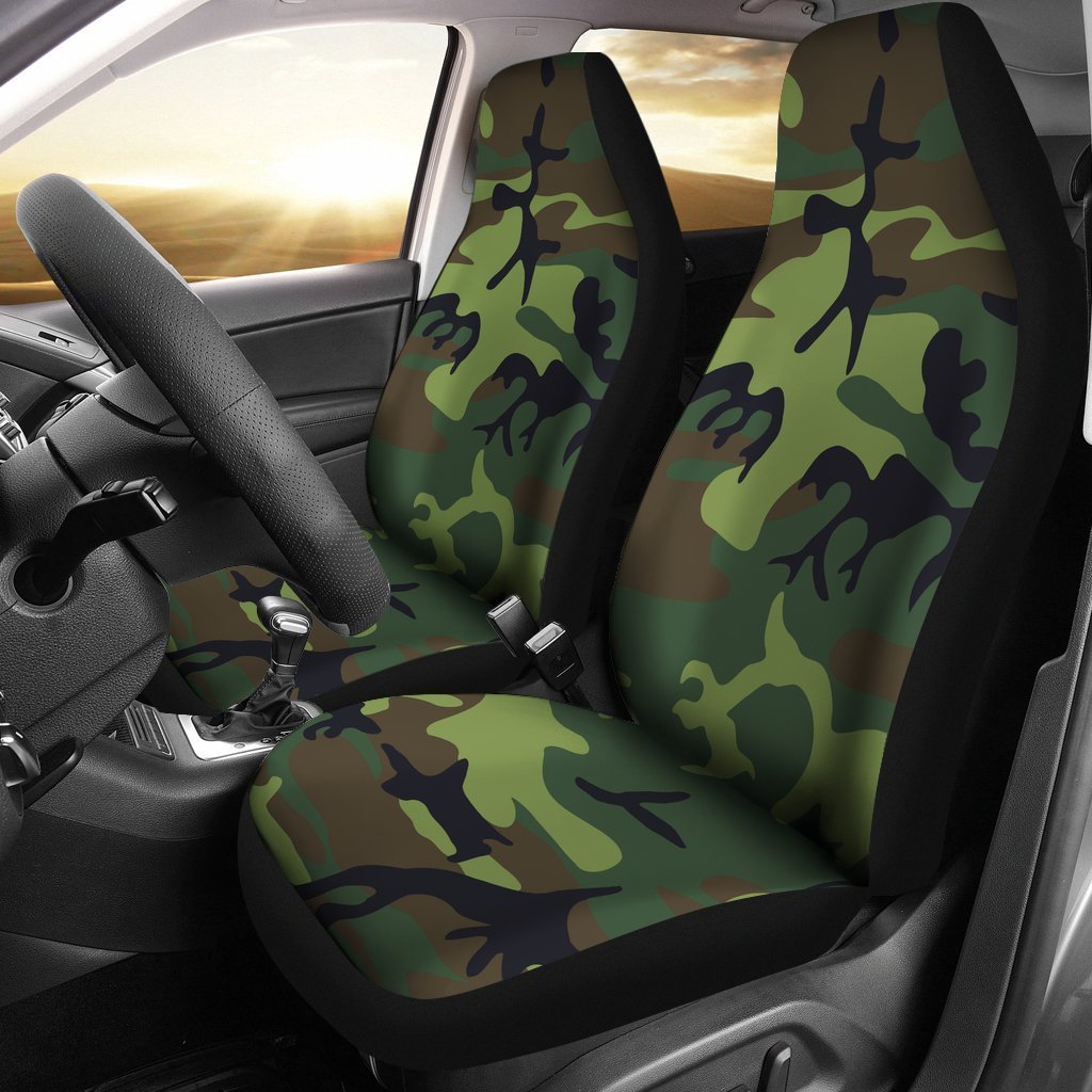 Green Camo Universal Fit Car Seat Covers GearFrost
