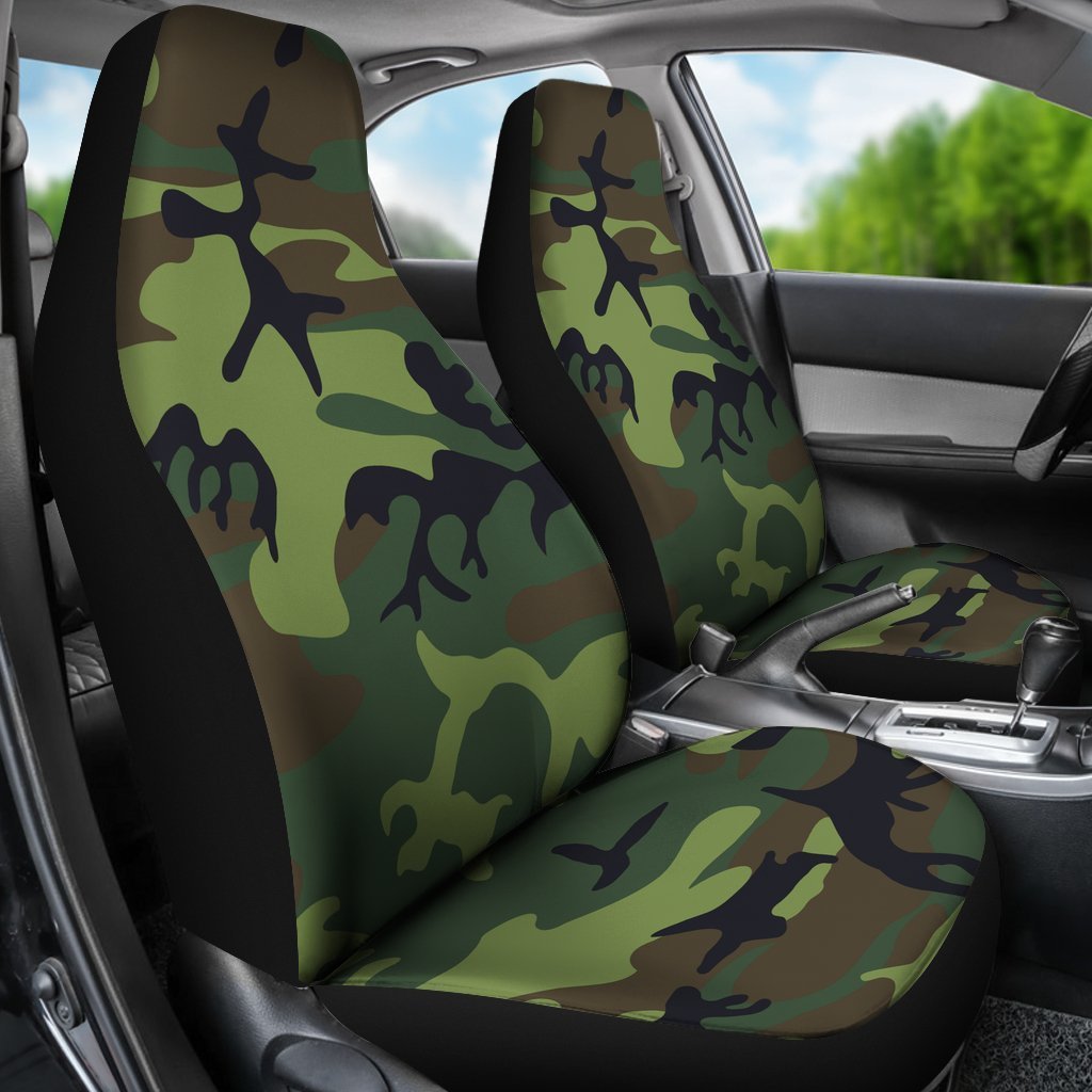 Green Camo Universal Fit Car Seat Covers GearFrost