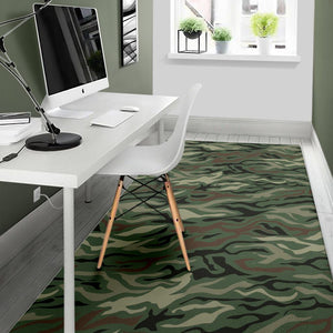 Green Camo Zebra Pattern Print Area Rug GearFrost