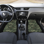 Green Camo Zebra Pattern Print Front Car Floor Mats