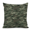 Green Camo Zebra Pattern Print Pillow Cover