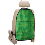 Green Cannabis Leaf Pattern Print Car Seat Organizers