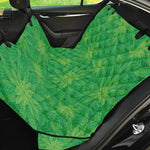 Green Cannabis Leaf Pattern Print Pet Car Back Seat Cover