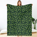 Green Chili Peppers Pattern Print Blanket