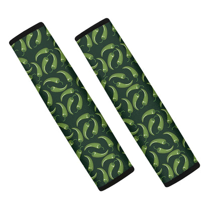 Green Chili Peppers Pattern Print Car Seat Belt Covers