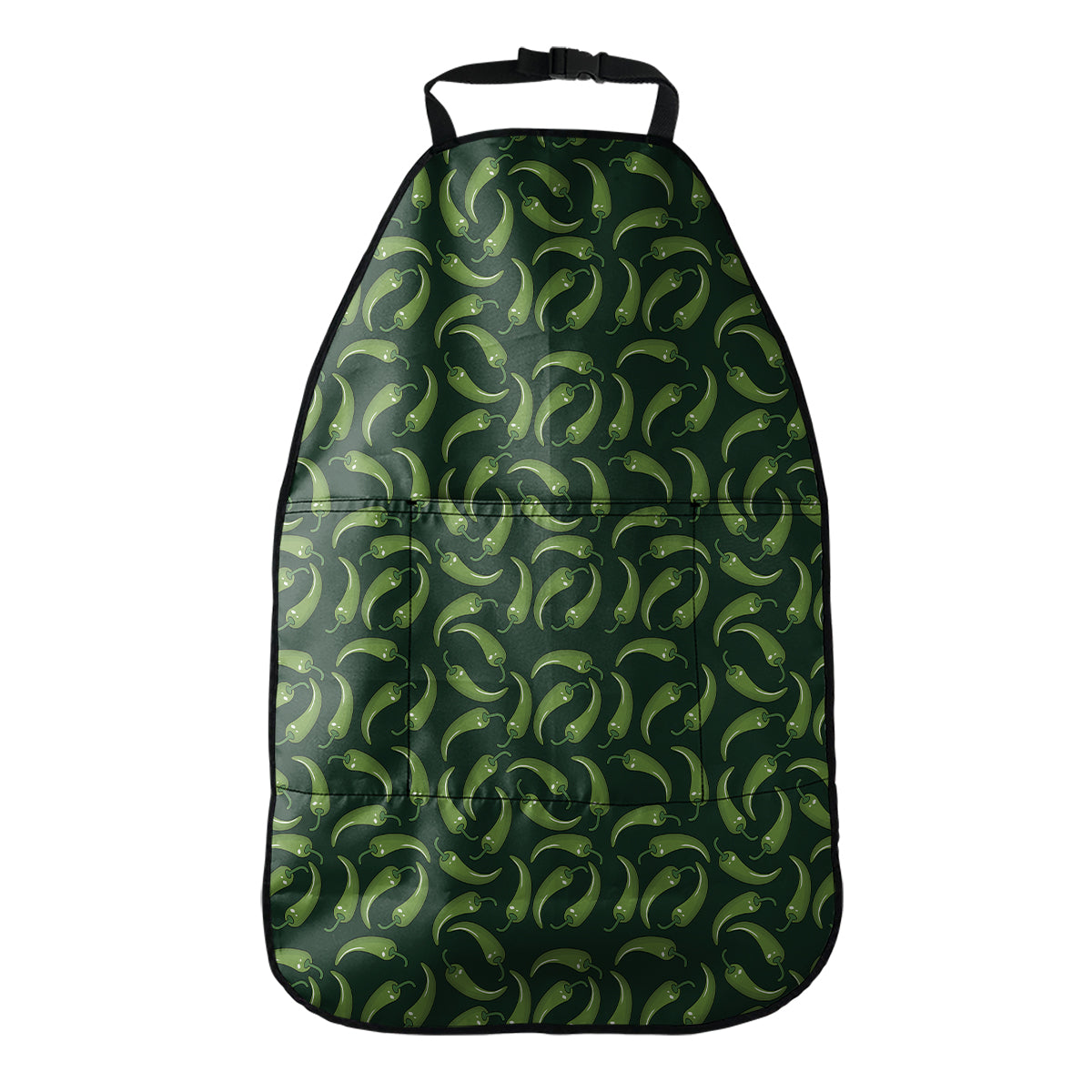 Green Chili Peppers Pattern Print Car Seat Organizers