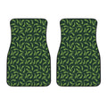 Green Chili Peppers Pattern Print Front Car Floor Mats