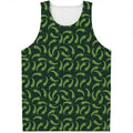 Green Chili Peppers Pattern Print Men's Tank Top