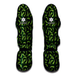 Green Chili Peppers Pattern Print Muay Thai Shin Guard