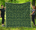 Green Chili Peppers Pattern Print Quilt