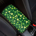 Green Clover Saint Patrick's Day Print Car Center Console Cover