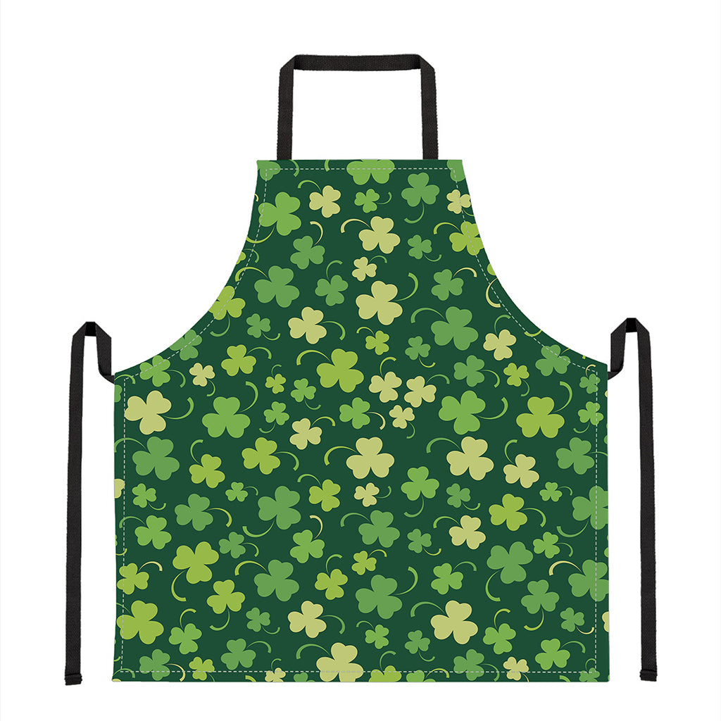 Green Clover Saint Patrick's Day Print Apron