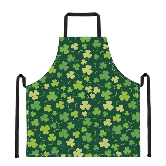 Green Clover Saint Patrick's Day Print Apron