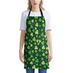 Green Clover Saint Patrick's Day Print Apron