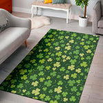Green Clover Saint Patrick's Day Print Area Rug