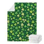 Green Clover Saint Patrick's Day Print Blanket