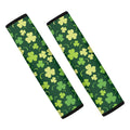 Green Clover Saint Patrick's Day Print Car Seat Belt Covers