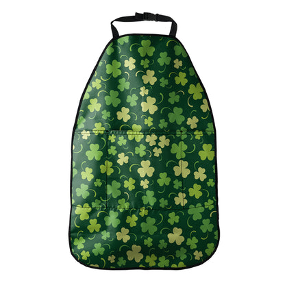 Green Clover Saint Patrick's Day Print Car Seat Organizers
