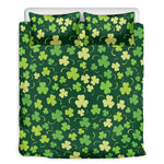 Green Clover Saint Patrick's Day Print Duvet Cover Bedding Set