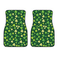 Green Clover Saint Patrick's Day Print Front Car Floor Mats