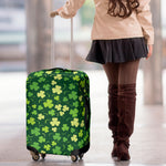 Green Clover Saint Patrick's Day Print Luggage Cover