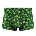 Green Clover Saint Patrick's Day Print Men's Boxer Briefs
