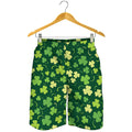 Green Clover Saint Patrick's Day Print Men's Shorts