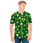 Green Clover Saint Patrick's Day Print Men's T-Shirt