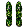Green Clover Saint Patrick's Day Print Muay Thai Shin Guards