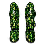 Green Clover Saint Patrick's Day Print Muay Thai Shin Guard