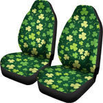 Green Clover Saint Patrick's Day Print Universal Fit Car Seat Covers