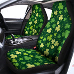 Green Clover Saint Patrick's Day Print Universal Fit Car Seat Covers