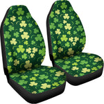Green Clover Saint Patrick's Day Print Universal Fit Car Seat Covers
