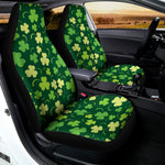 Green Clover Saint Patrick's Day Print Universal Fit Car Seat Covers
