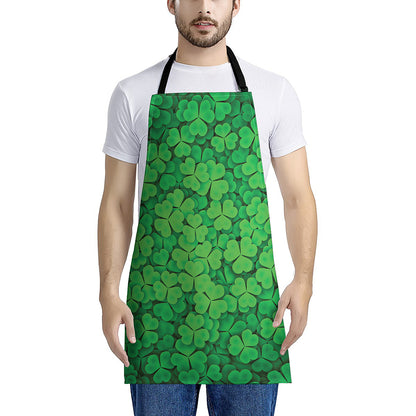 Green Clover St. Patrick's Day Print Apron
