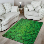 Green Clover St. Patrick's Day Print Area Rug
