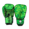 Green Clover St. Patrick's Day Print Boxing Gloves