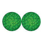 Green Clover St. Patrick's Day Print Car Coasters