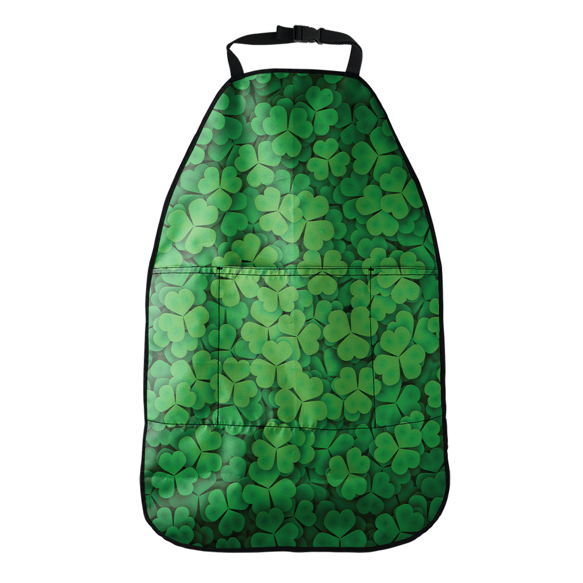 Green Clover St. Patrick's Day Print Car Seat Organizers