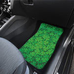 Green Clover St. Patrick's Day Print Front and Back Car Floor Mats
