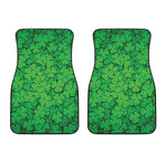 Green Clover St. Patrick's Day Print Front Car Floor Mats