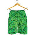 Green Clover St. Patrick's Day Print Men's Shorts