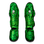 Green Clover St. Patrick's Day Print Muay Thai Shin Guard