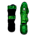 Green Clover St. Patrick's Day Print Muay Thai Shin Guard