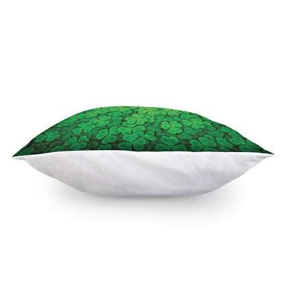 Green Clover St. Patrick's Day Print Pillow Cover